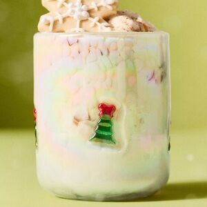 ❤️ Anthropologie Icon Festive Glass in Christmas Tree Motif NIB